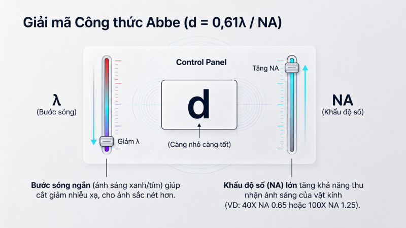 Cách xác định độ phân giải của kính hiển vi