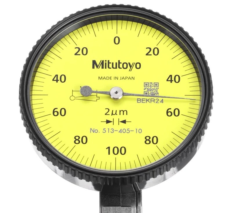 Mặt đồng hồ được hiển thị rõ nét, đọc kết quả chính xác