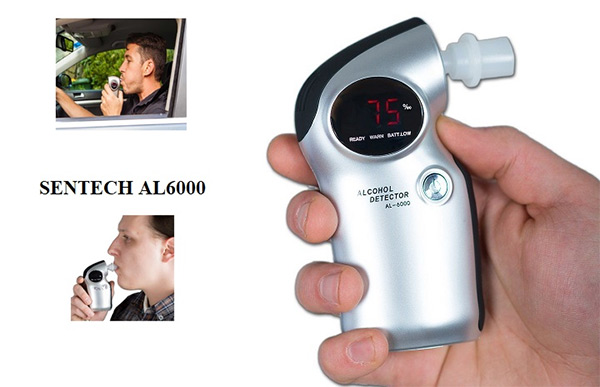 Sentech AL6000 giúp kiểm tra nồng độ cồn trong hơi thở nhanh chóng