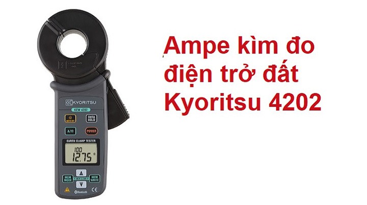 Ampe kìm đo điện trở đất Kyoritsu 4202 có thiết kế gọn nhẹ, tiện lợi