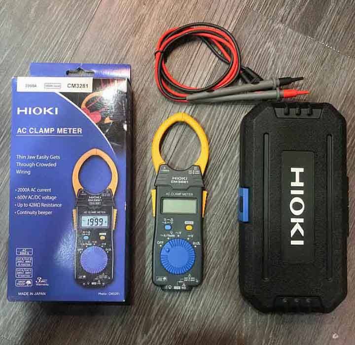 Ampe kìm Hioki CM3281 thiết kế nhỏ gọn, dễ sử dụng.