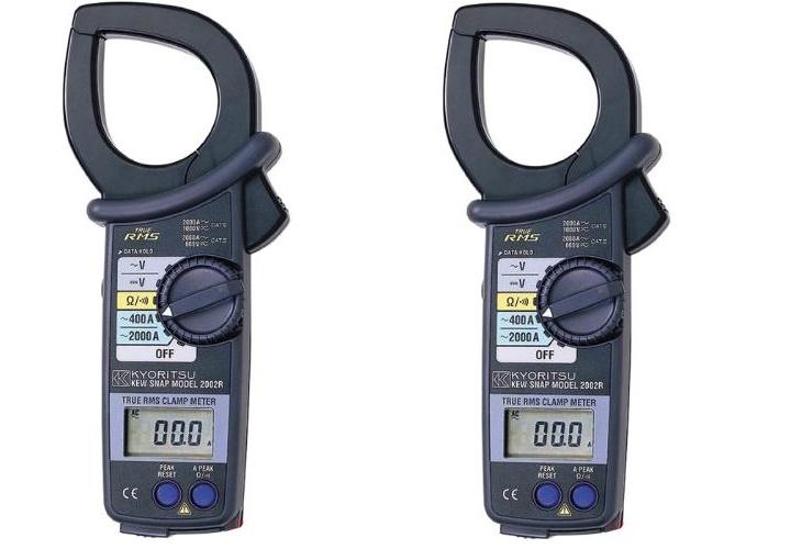 Ampe kìm Kyoritsu 2002R giúp đo dòng điện xoay chiều lên đến 2000A