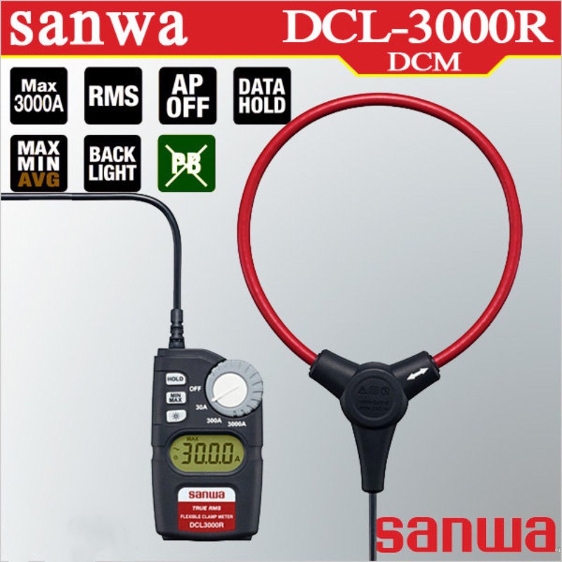 Sanwa DCL3000R tính cơ động cao, cho phép làm việc trong nhiều điều kiện khắc nghiệt