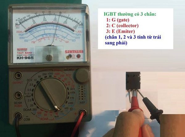 Cách đo và kiểm tra IGBT bằng đồng hồ vạn năng