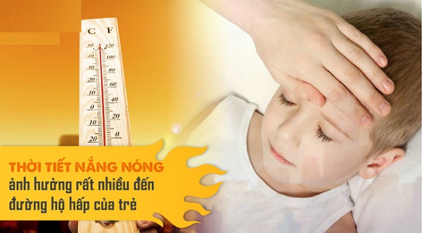 Trời quá nóng có thể khiến trẻ bị sốt