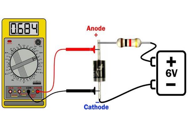 Hướng dẫn cách đo điốt zener bằng thang đo điện áp