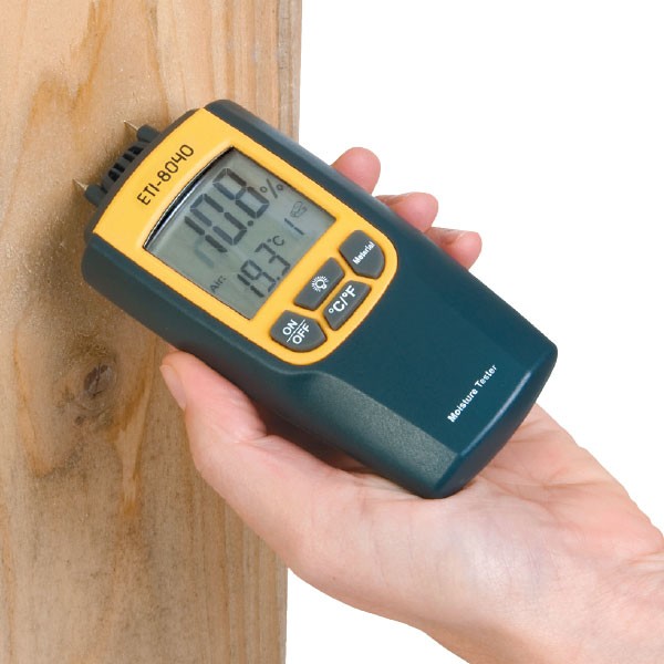Cách đo độ ẩm gỗ bằng máy
