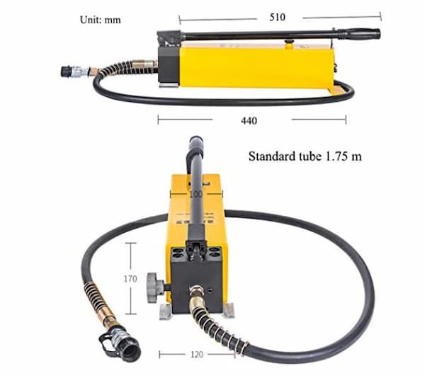 CP-800 thuộc dòng bơm tay thủy lực sở hữu thiết kế nhỏ gọn