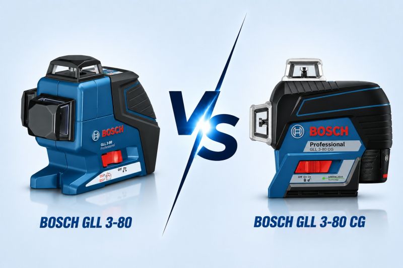So sánh máy cân bằng laser Bosch GLL 3-80 và Bosch GLL 3-80 CG