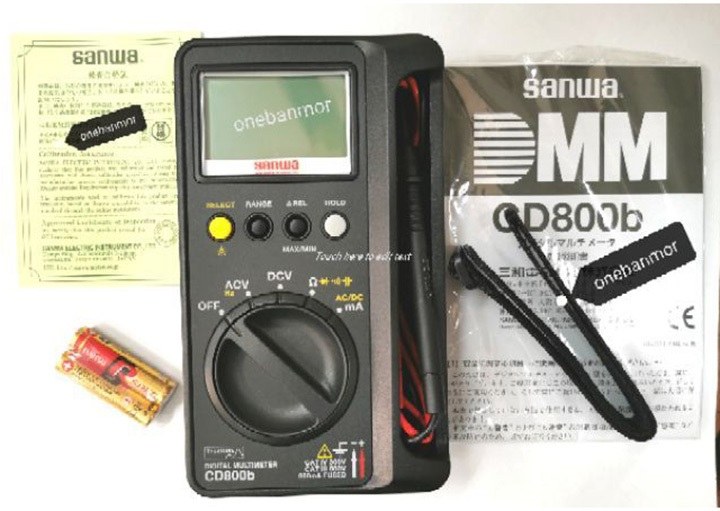 Sanwa CD800B có dải đo rộng, độ chính xác cao