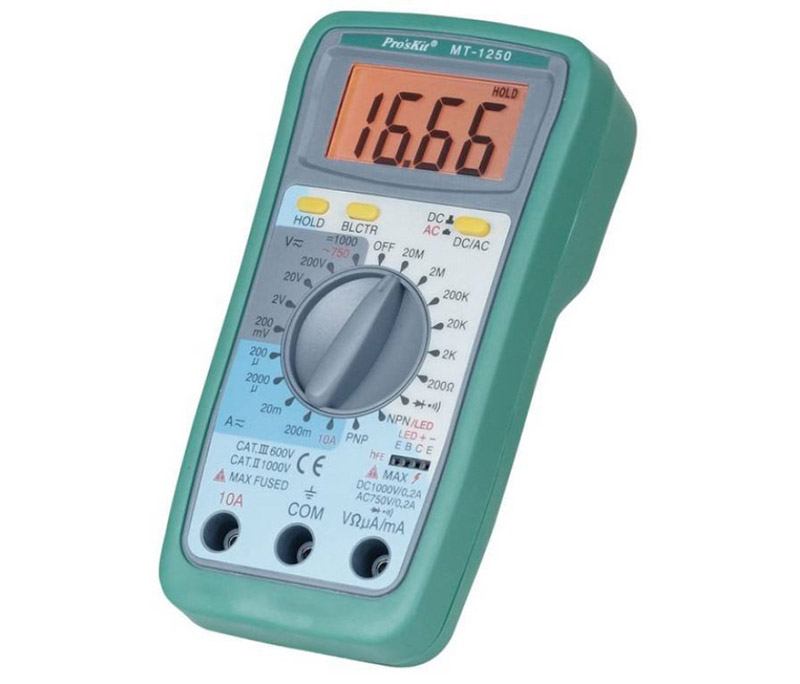 Đồng hồ đo điện tử Proskit MT-1250 đa tính năng