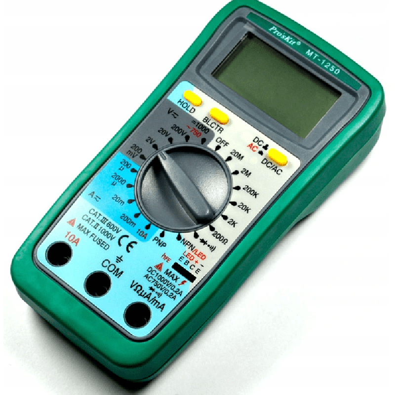 Đồng hồ đo điện tử Proskit MT-1250 thiết kế bền đẹp