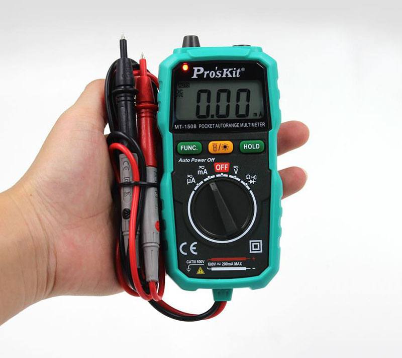 Đồng hồ đo điện tử Proskit MT-1508 thiết kế nhỏ gọn