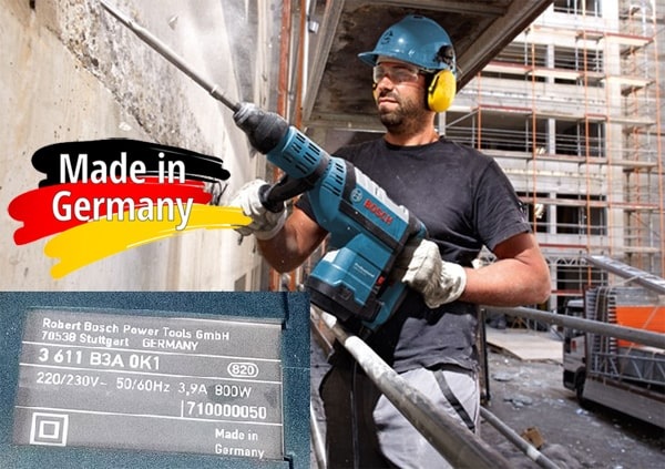 Máy khoan Bosch made in Germany chủ yếu là máy khoan bê tông
