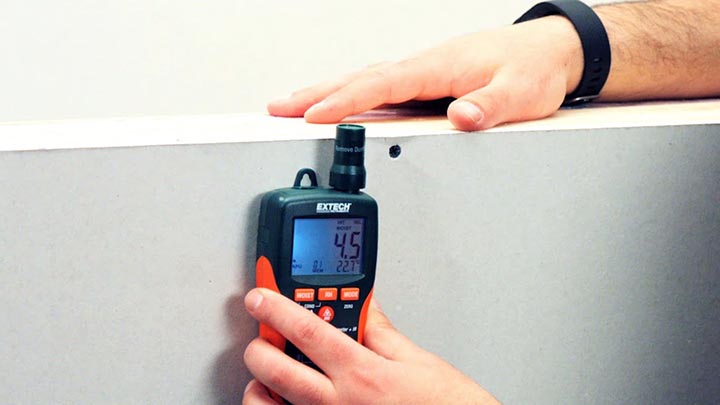 Cách dùng máy đo độ ẩm MO295 Extech