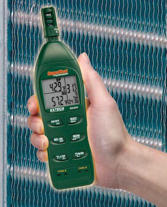 Máy đo độ ẩm có 2 đầu dò nhiệt độ Extech RH350