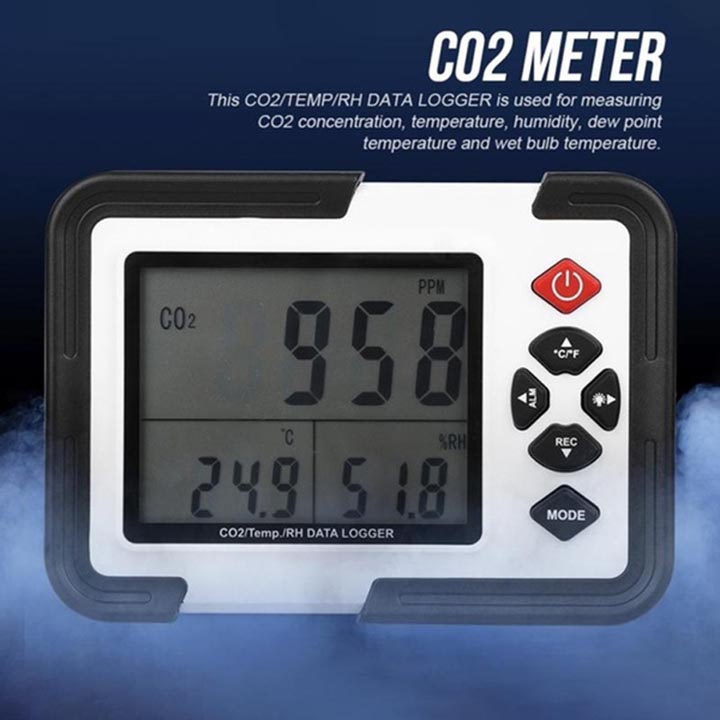 Máy HT-2000 đo được nồng độ khí CO2