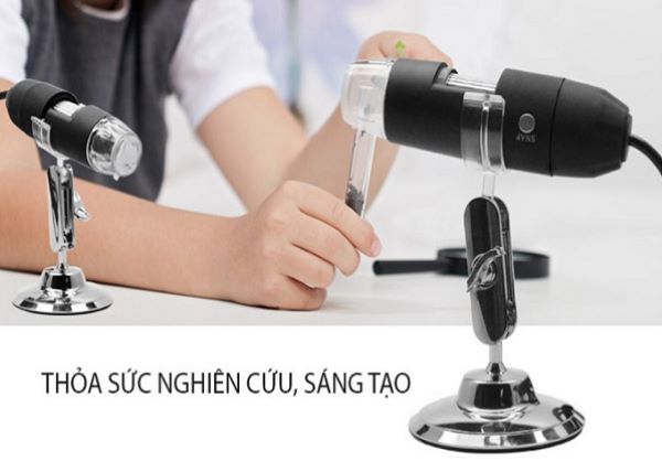 Kính hiển vi điện tử Inskam 321-B được dùng trong học tập, nghiên cứu