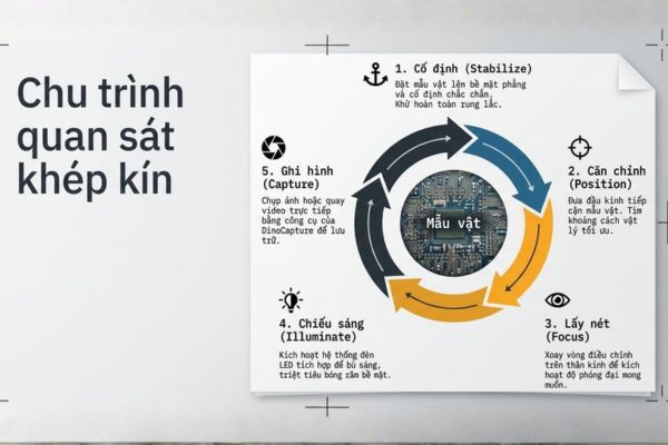 Cách sử dụng kính hiển vi Dino-Lite AM2111