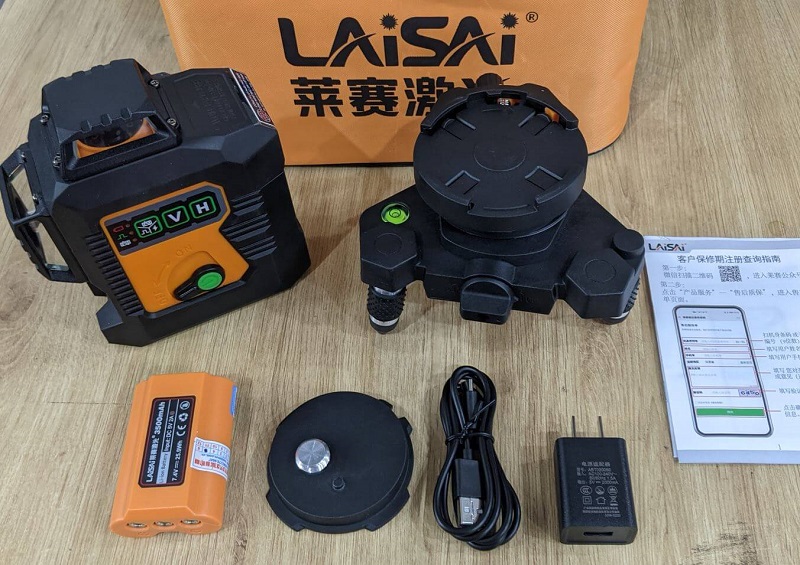Máy cân bằng laser Laisai LSG-6666 có thiết kế gọn nhẹ, linh hoạt khi sử dụng