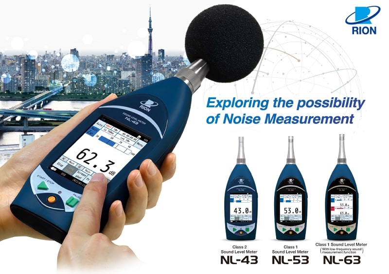 Máy đo độ ồn của Rion NL-43 đo âm thanh đa kênh chính xác