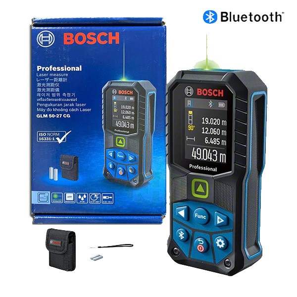 Bosch laser GLM 50-27 CG có thiết kế hiện đại, chắc chắn