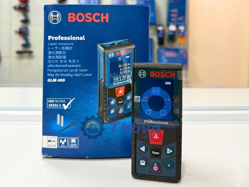 Bosch GLM 400 được trang bị màn hình LCD rõ nét