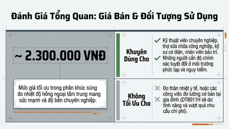 Súng bắn nhiệt Total Meter DT8011H được các kỹ thuật viên tin dùng 