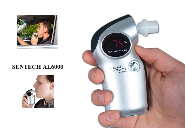 Máy đo nồng độ cồn Sentech AL6000 có ống thở để lấy mẫu