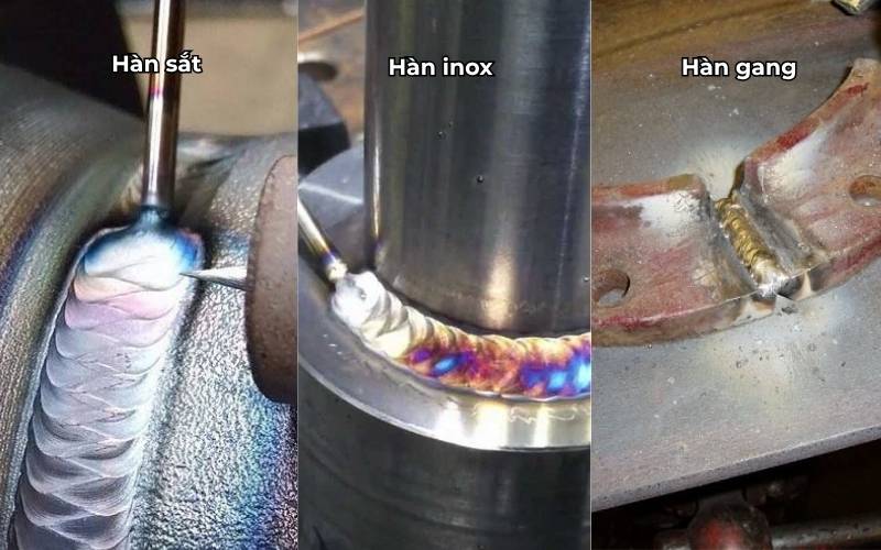 Các vật liệu hàn phổ biến