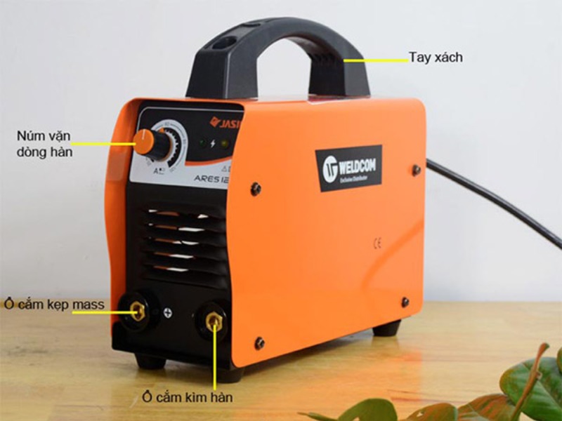Cấu tạo một số bộ phận của máy hàn Tig Jasic ARES 150