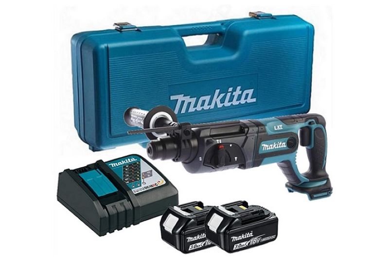 Máy khoan pin Makita DHR241RFE và phụ kiện 