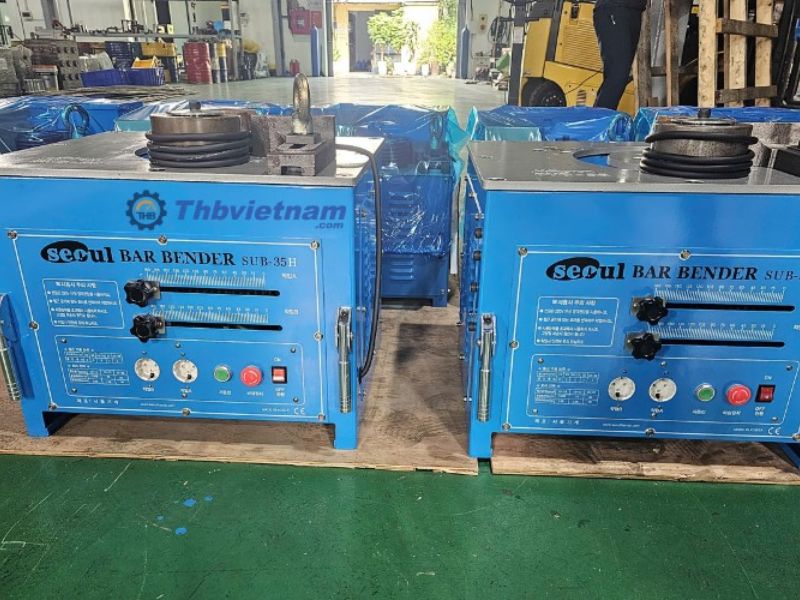 Seoul SUB-35 có hiệu suất làm việc mạnh mẽ, uốn đồng thời nhiều thanh sắt cùng lúc