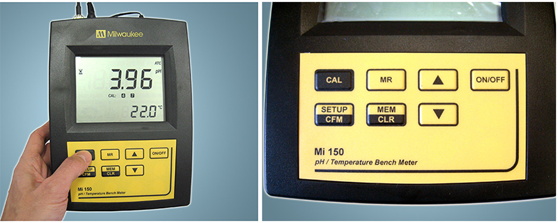 Hình ảnh máy đo pH/Nhiệt độ Milwaukee Mi150