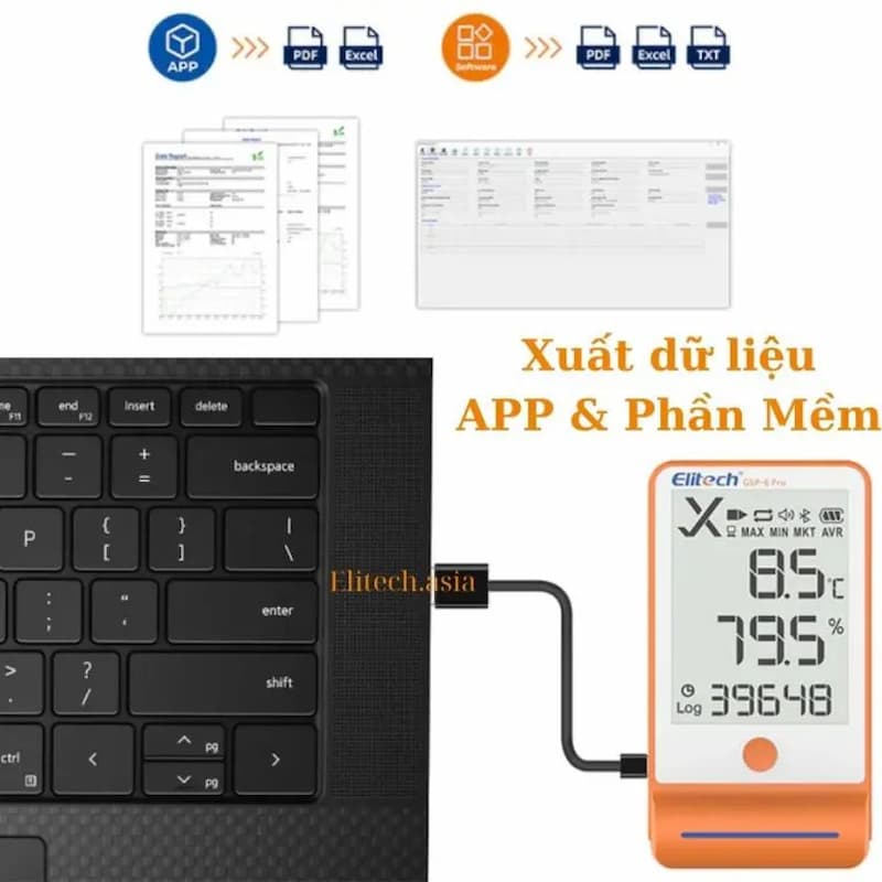 Elitech GSP-6Pro có khả năng kết nối với máy tính