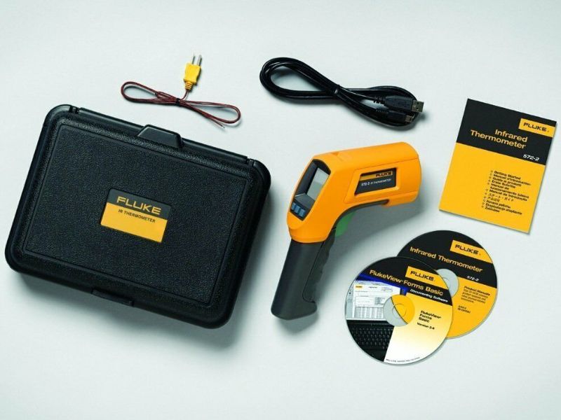 Súng đo nhiệt độ Fluke 572-2 với thiết kế nhỏ gọn, chắc chắn