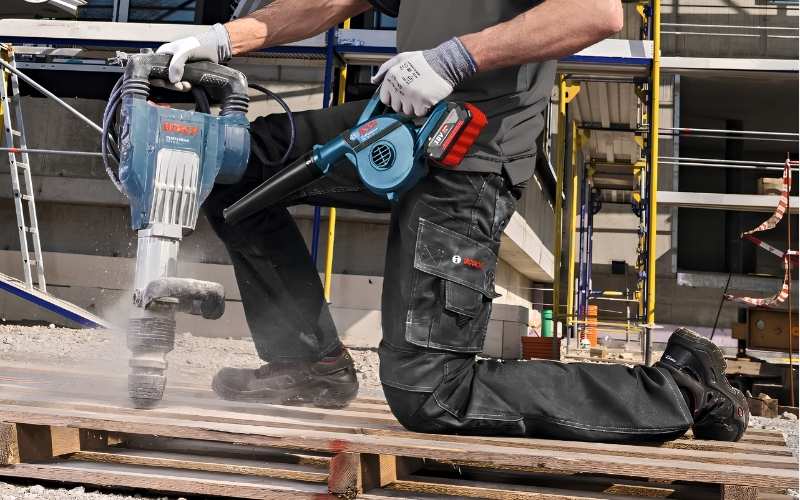 Máy thổi bụi pin thuận tiện ở những vị trí không có ổ cắm