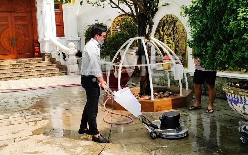 Máy chà sàn đơn, cầm tay là lựa chọn tối ưu cho các căn hộ, nhà phố