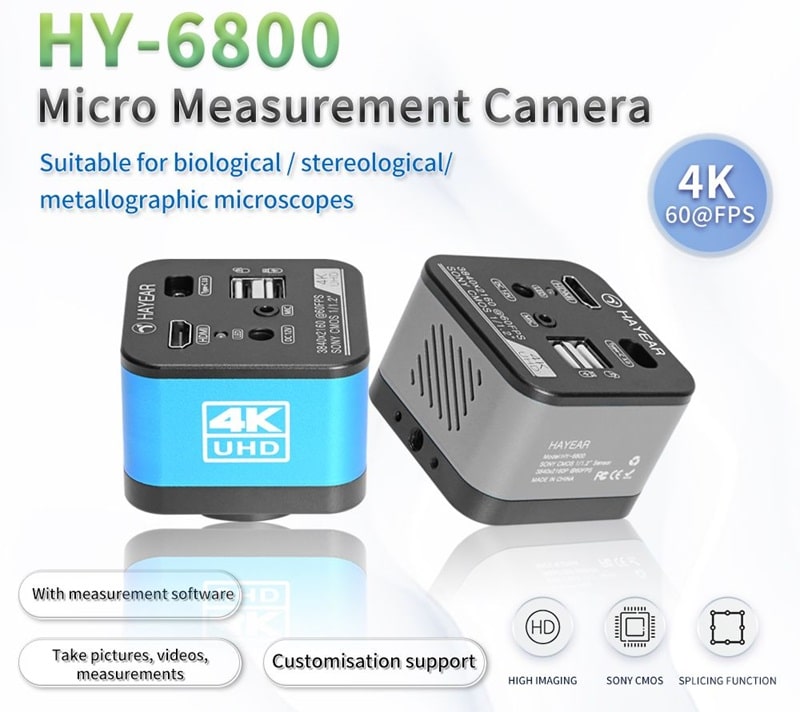 HY-6800 kính hiển vi gồm C-mount độ phân giải 4K