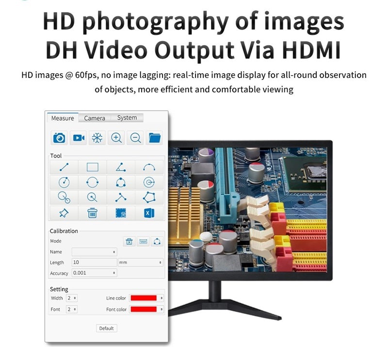 Kính dễ dàng kết nối với màn hình quan sát