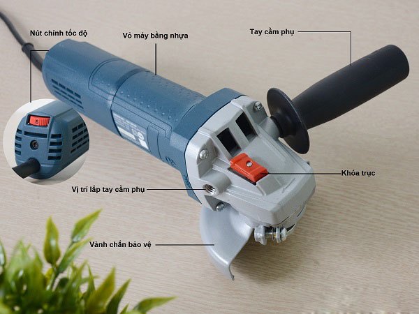 Máy mài Bosch có điều chỉnh tốc độ ở đuôi máy