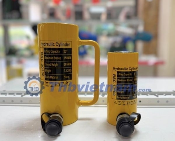 Kích thủy lực rỗng tâm sử dụng piston dạng rỗng