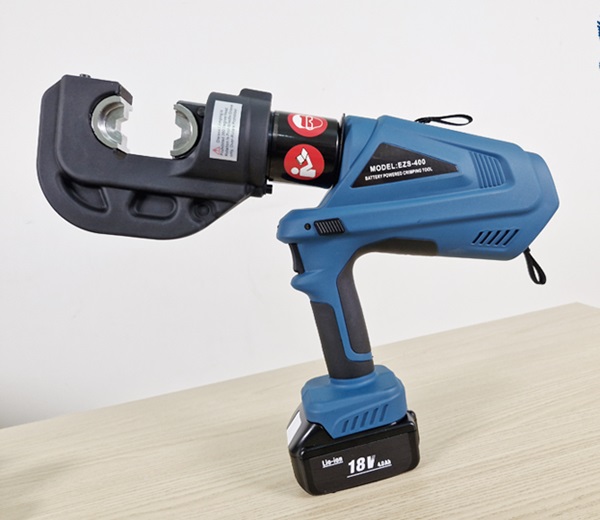 Máy ép cos thủy lực dùng pin EZS-400 bền chắc, chạy linh hoạt