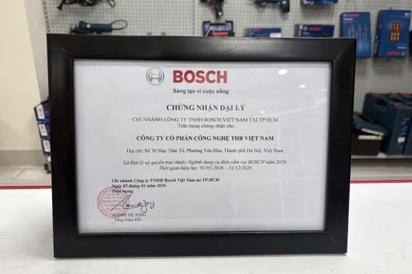 THB Việt Nam là đại lý cấp 1 phân phối Bosch GDR 18V-215 chính hãng 