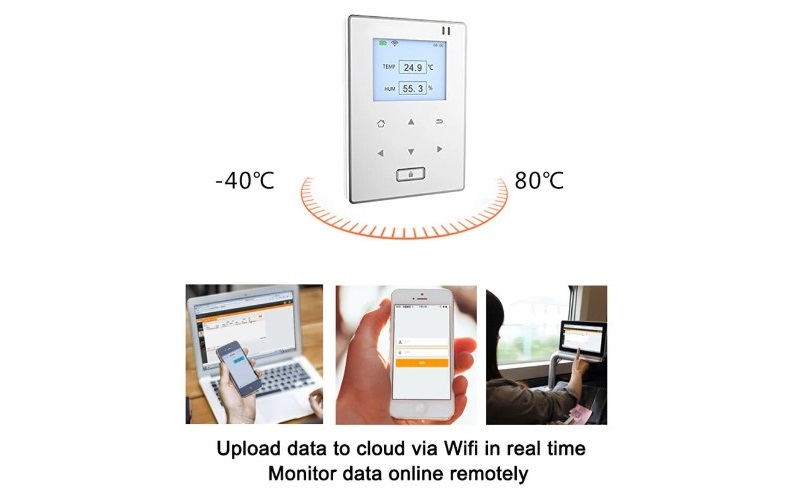 Bộ ghi dữ liệu nhiệt độ độ ẩm WIFI Elitech RCW-800 quản lý và giám sát dữ liệu trực tuyến từ xa