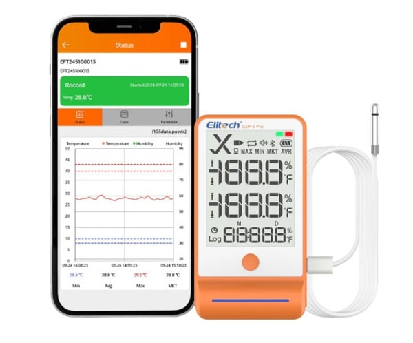 Elitech GSP-6Pro xuất dữ liệu nhanh chóng