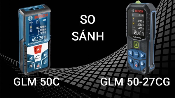 Điểm giống nhau giữa máy đo khoảng cách laser GLM 50-27 CG vs GLM 50 C