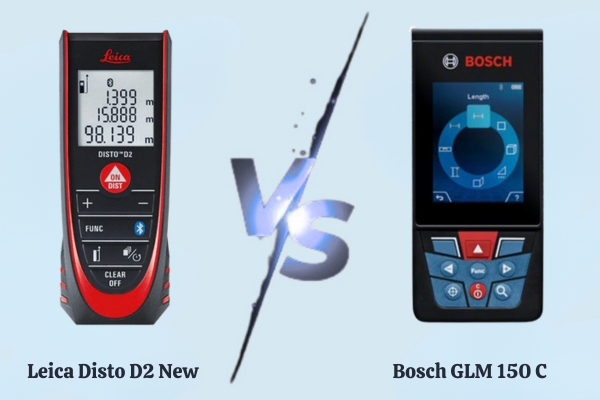 Leica Disto D2 vs Bosch GLM 150C thiết kế nhỏ gọn dễ thao tác