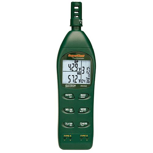 Máy đo độ ẩm có 2 đầu dò nhiệt độ Extech RH350