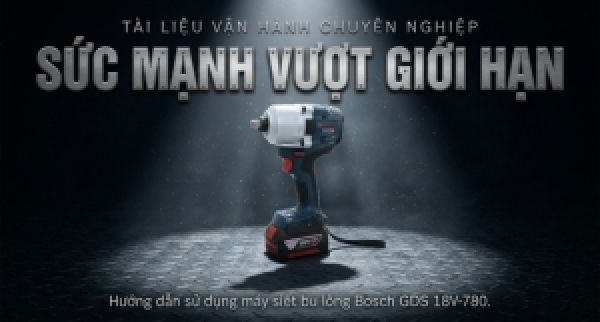 Máy siết bu lông Bosch GDS 18V-780: Hướng dẫn sử dụng từ A-Z